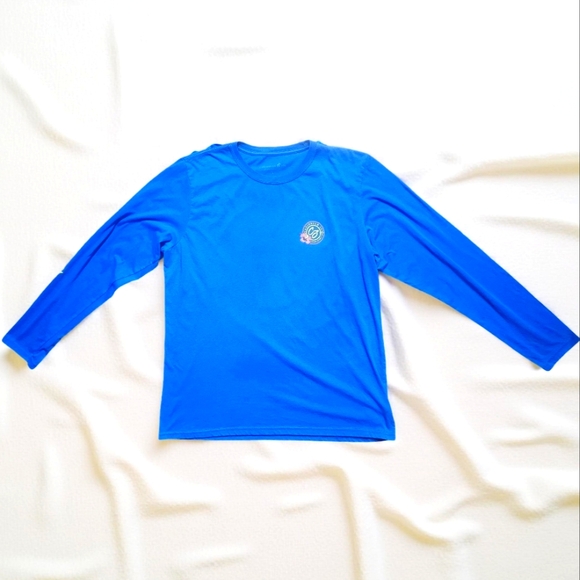 Caribbean Joe Vibrant Blue  Long Sleeve T-shirt. Size L. EXCELLENT CONDITION! - Picture 4 of 4